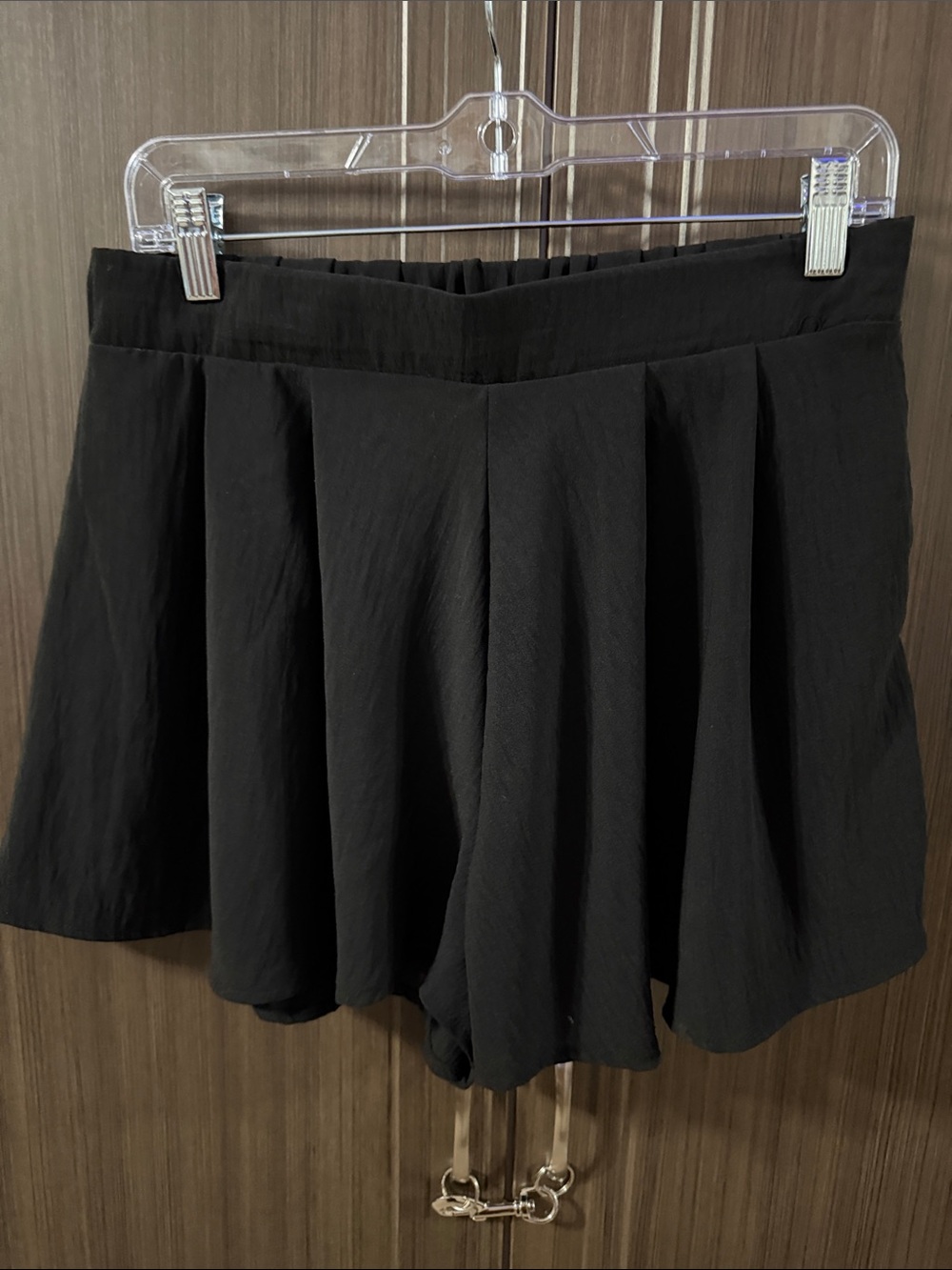 Fashion Nova Black Pleated Mini Skort